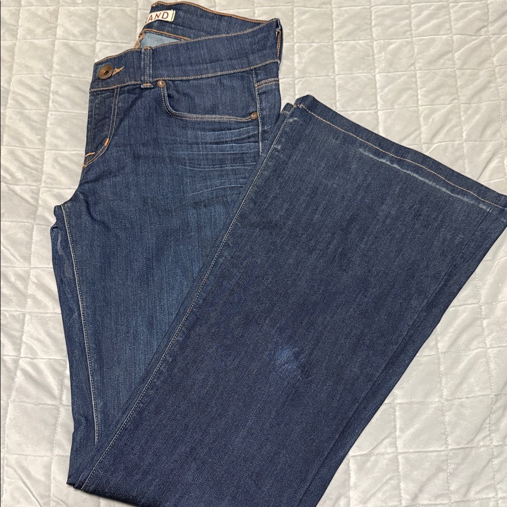 J Brand Women's Dark Blue Low-rise Flare Leg Jeans